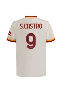 AS Roma Santiago Castro #9 Jalkapallovaatteet Vieraspaita 2026-27 Lyhythihainen